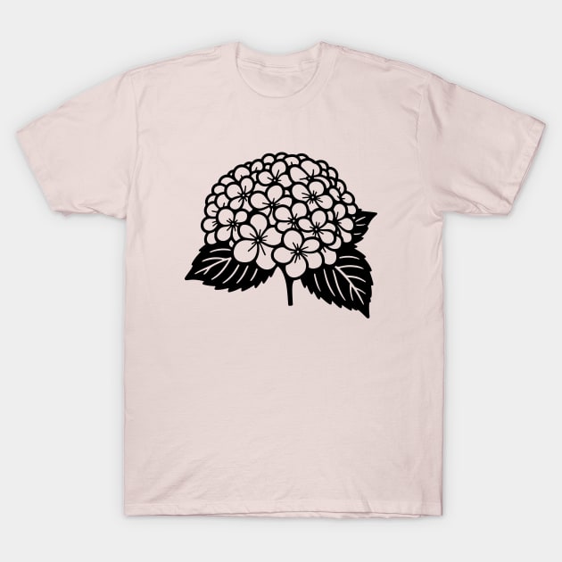 Hydrangea T-Shirt by KayBee Gift Shop